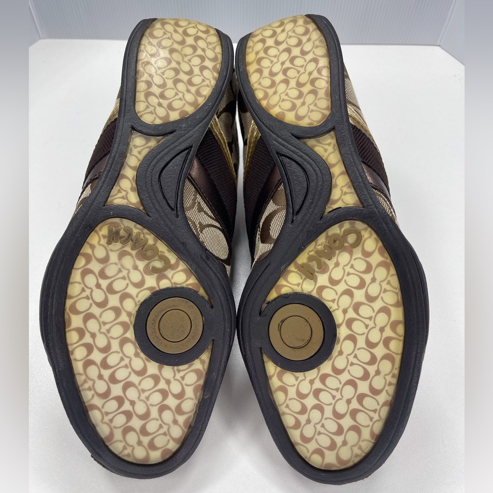 Coach Signature C Jayme Khaki Brown Sneakers, Size 9.5 Shoes - Picture 8 of 9